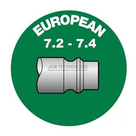 Raccord rapide mâle profil européen 7.2-7.4 mm - 1/4F