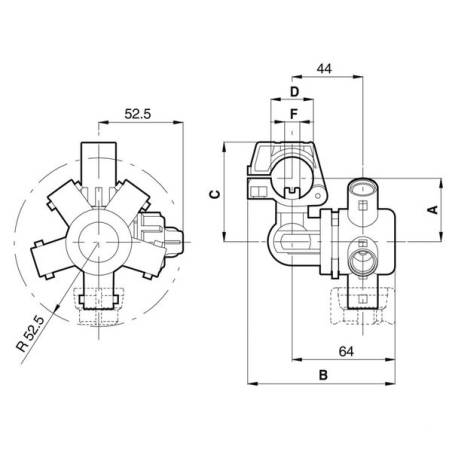 ref_14535_406494A7-PORTE-BUSE-PENTAJET-ARAG-DIMENSIONS