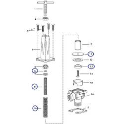 Kit réparation régulateur pression Teejet série 8460 - 20 bar